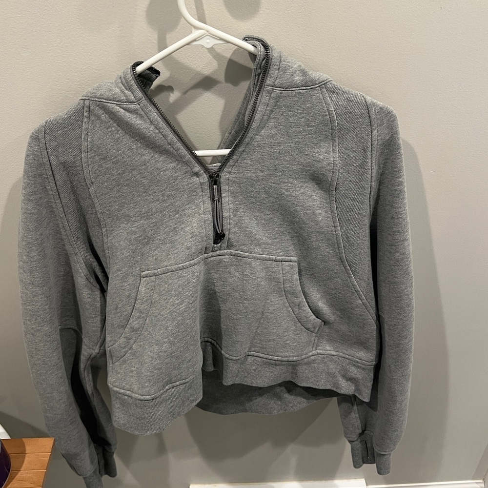 Lululemon Scuba Oversized Half-Zip Hoodie Size M/L Gray